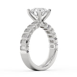 Auravie Bezel Baguette Engagement Ring - Nellie