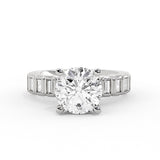 Auravie Bezel Baguette Engagement Ring - Nellie