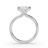Shell Auranova Diamond Half Bezel Solitaire Engagement Ring - Adelaide