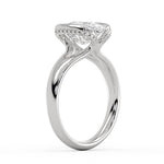 Shell Auranova Diamond Half Bezel Solitaire Engagement Ring - Adelaide