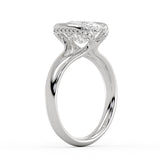 Shell Auranova Diamond Half Bezel Solitaire Engagement Ring - Adelaide