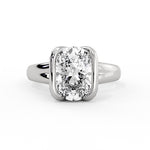 Shell Auranova Diamond Half Bezel Solitaire Engagement Ring - Adelaide