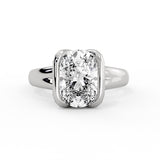 Shell Auranova Diamond Half Bezel Solitaire Engagement Ring - Adelaide
