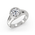 Auravie Bezel Hidden Halo Engagement Ring - Karsyn