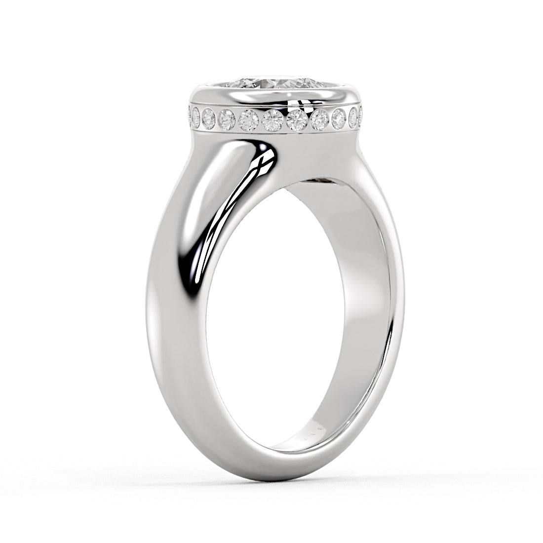 Auravie Bezel Hidden Halo Engagement Ring - Karsyn