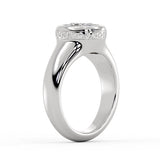 Auravie Bezel Hidden Halo Engagement Ring - Karsyn