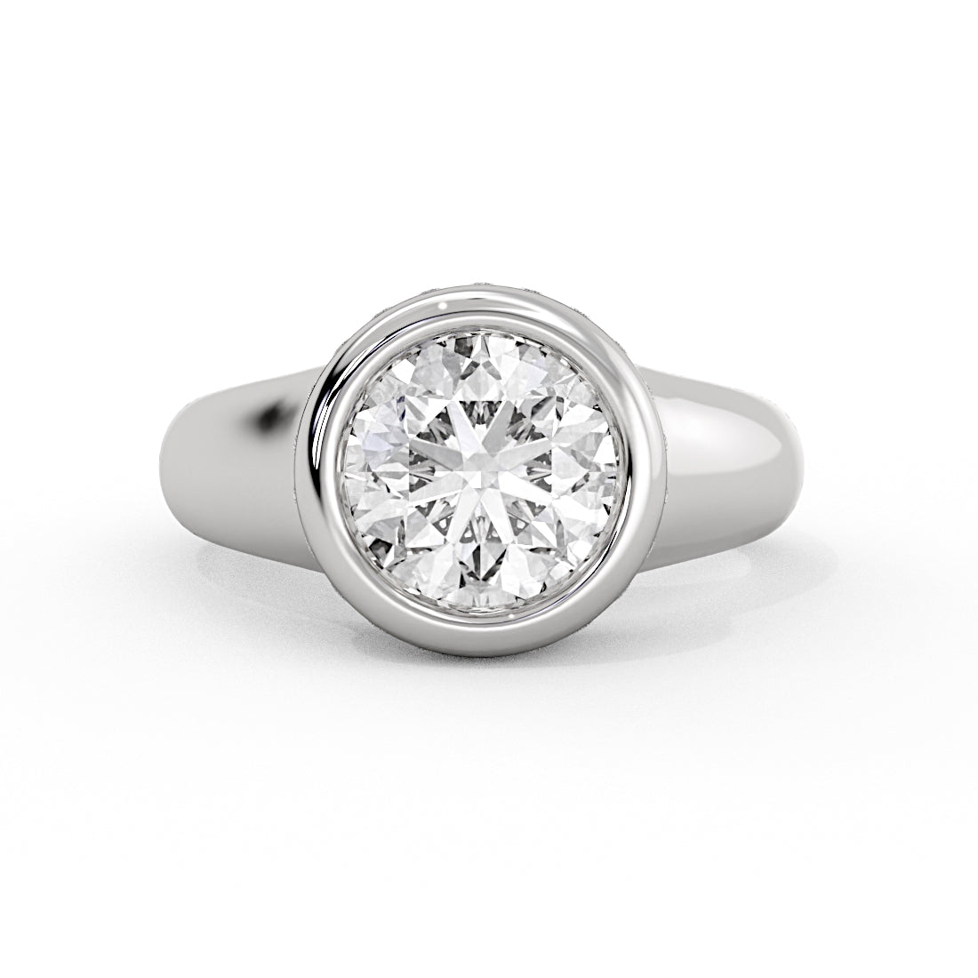 Auravie Bezel Hidden Halo Engagement Ring - Karsyn