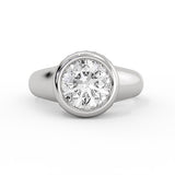 Auravie Bezel Hidden Halo Engagement Ring - Karsyn