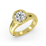 Auravie Bezel Hidden Halo Engagement Ring - Karsyn