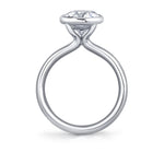 Oval Cut Bezel Solitaire Engagement Ring - Mavis