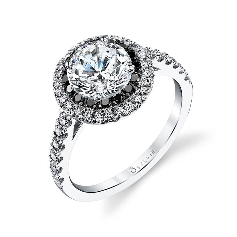 Milvia - Classic Double Halo Engagement Ring