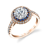 Angele - Classic Double Halo Engagement Ring
