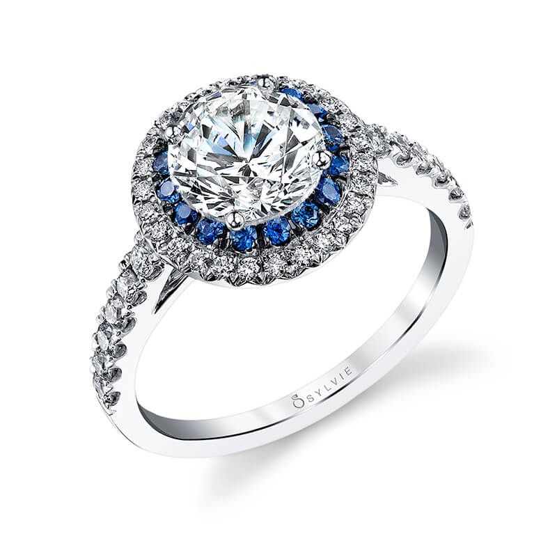 Angele - Classic Double Halo Engagement Ring