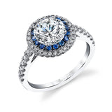 Angele - Classic Double Halo Engagement Ring