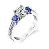 Lola - Three Stone Sapphire Engagement Ring