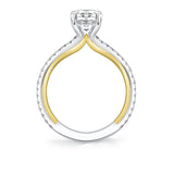 Iconelle Two Tone Engagement Ring - Audrey
