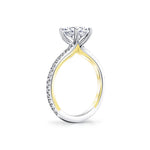 Iconelle Two Tone Engagement Ring - Audrey