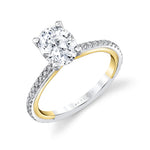 Iconelle Two Tone Engagement Ring - Audrey