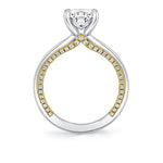 Iconelle Solitaire Two Tone Engagement Ring - Diana