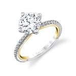 Iconelle Compass Two Tone Engagement Ring - Sloane