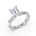 Shell Iconelle Diamond Profile Solitaire Engagement Ring - Kenna
