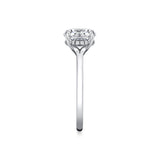 Iconelle Solitaire Hidden Halo Engagement Ring - Tilda