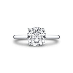 Iconelle Solitaire Hidden Halo Engagement Ring - Tilda