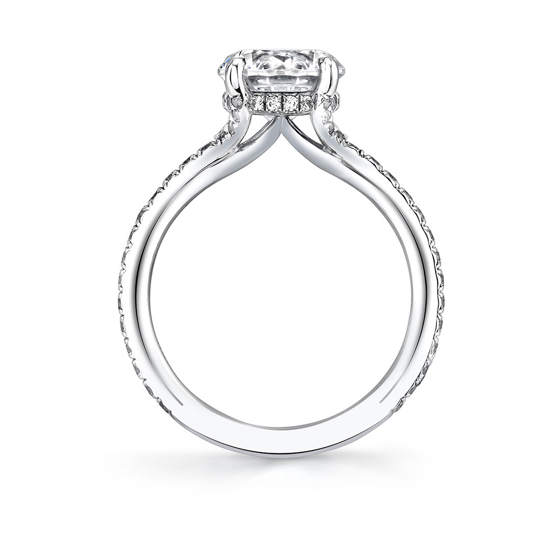 Iconelle Hidden Halo Engagement Ring - Reign