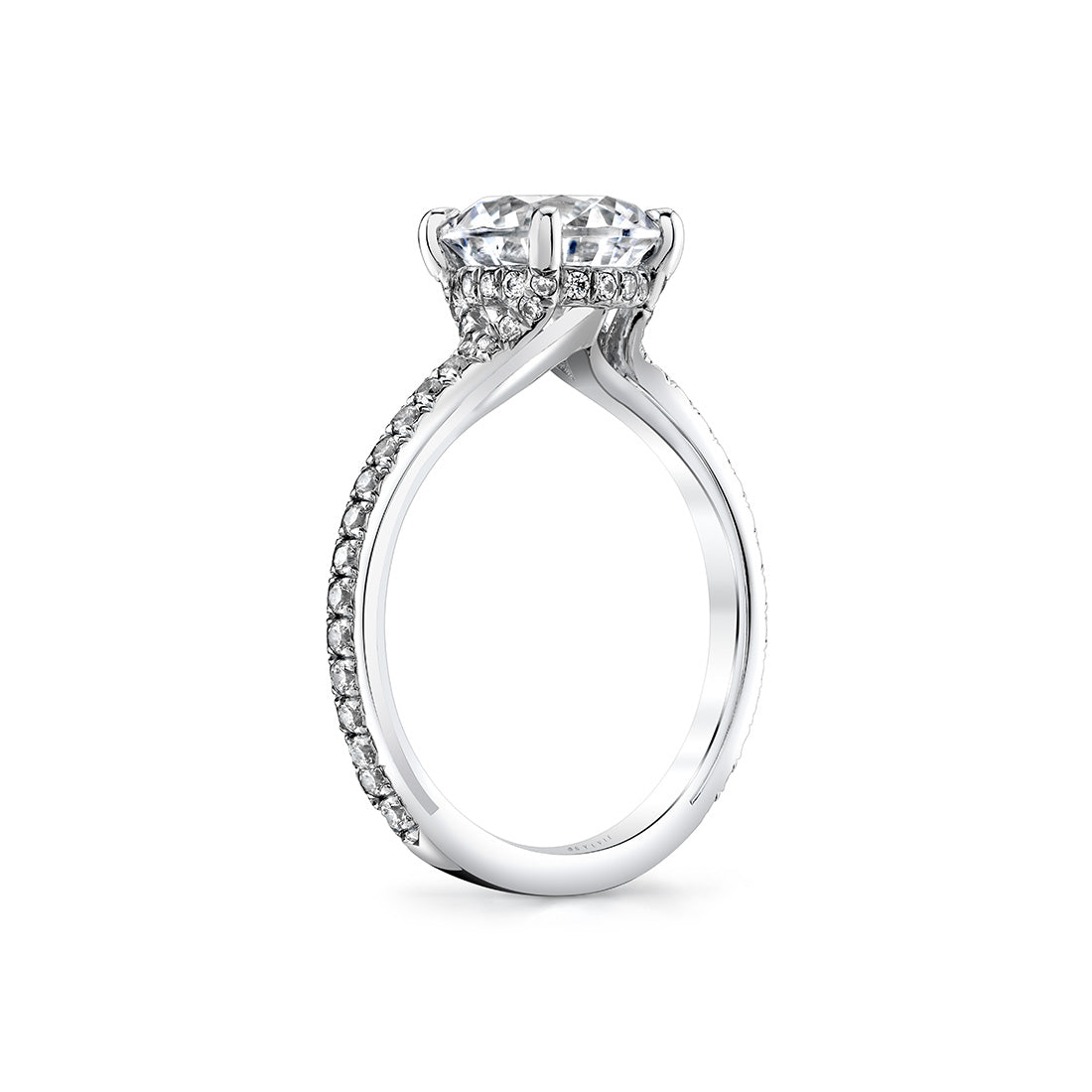 Iconelle Hidden Halo Engagement Ring - Reign