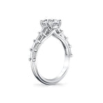 Iconelle Graduated Baguette Engagement Ring - Frida