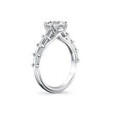 Iconelle Graduated Baguette Engagement Ring - Frida