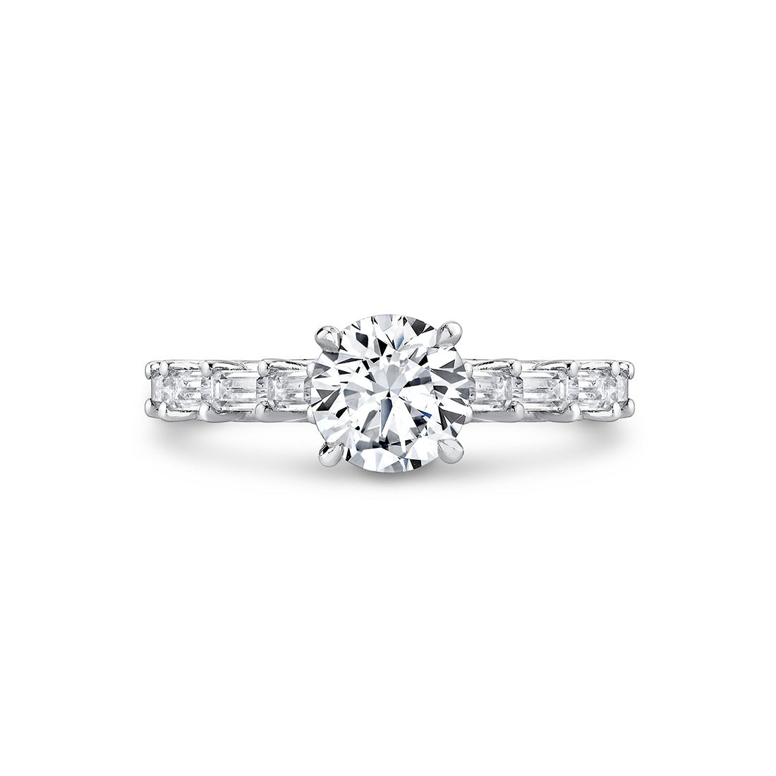 Iconelle Graduated Baguette Engagement Ring - Frida