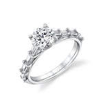 Iconelle Graduated Baguette Engagement Ring - Frida
