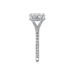 Iconelle Shell Taper Two Tone Engagement Ring - Leia