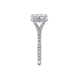 Iconelle Shell Taper Two Tone Engagement Ring - Leia