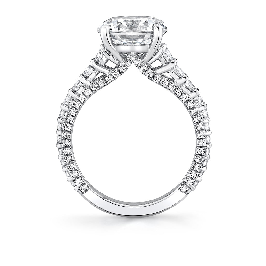 Iconelle Graduated Diamond Engagement Ring - Adira