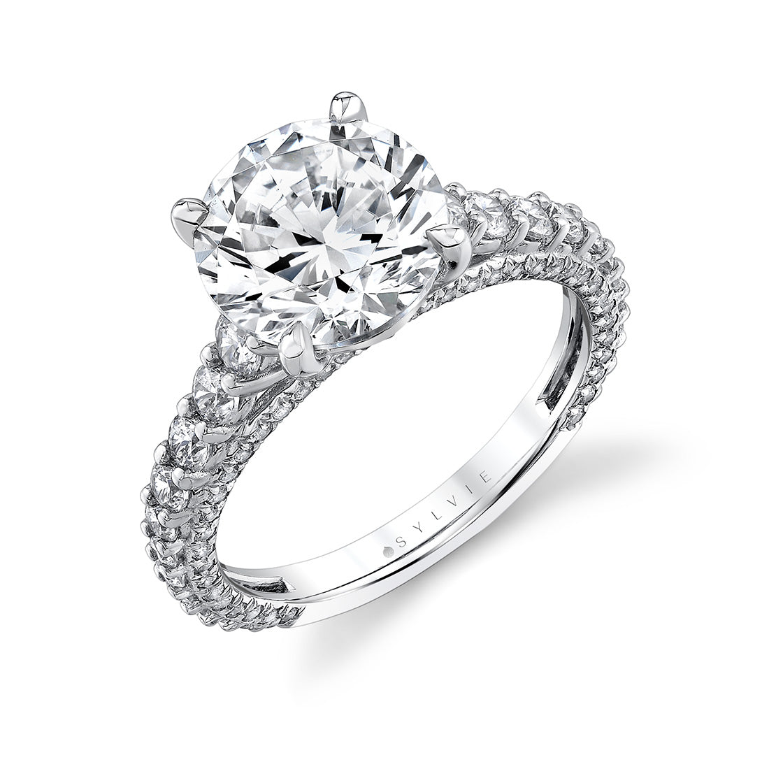 Iconelle Graduated Diamond Engagement Ring - Adira