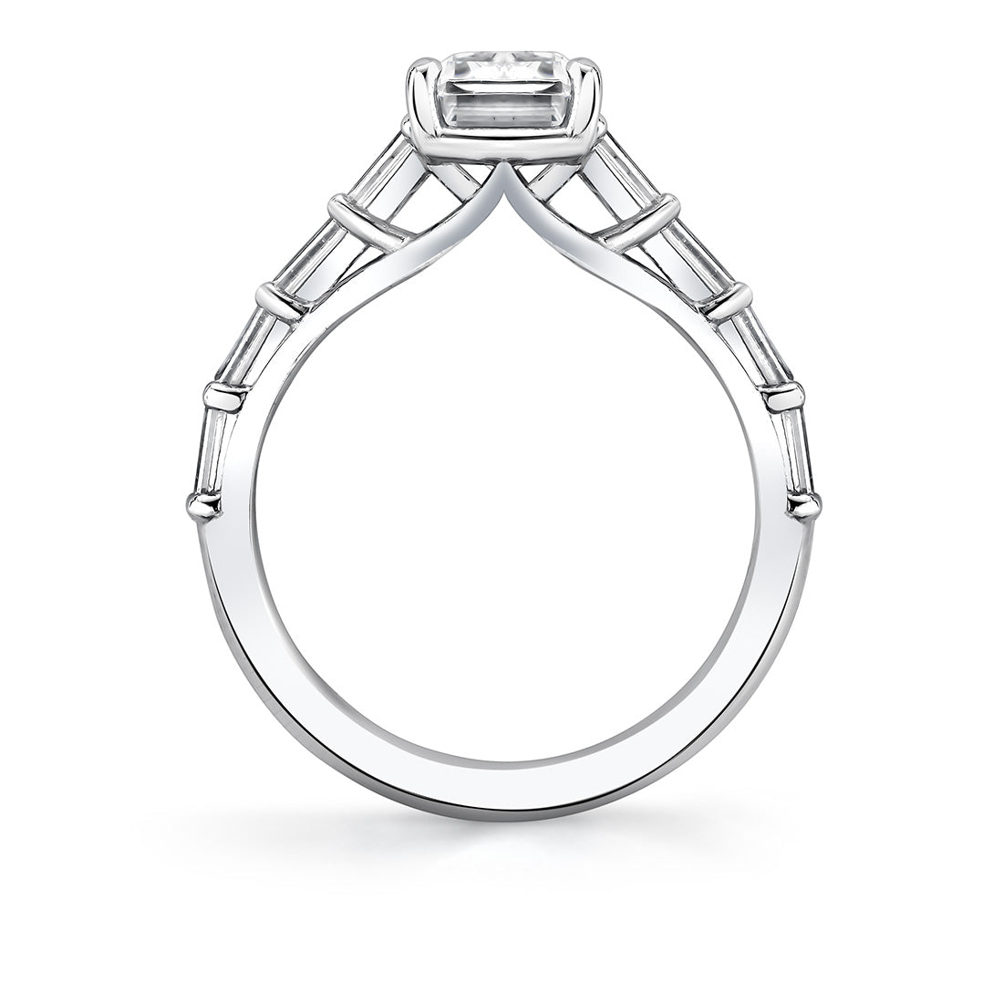 Iconelle Graduated Baguette Engagement Ring - Gwen