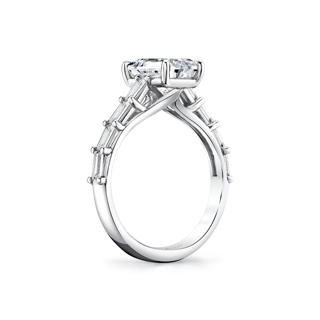 Iconelle Graduated Baguette Engagement Ring - Gwen