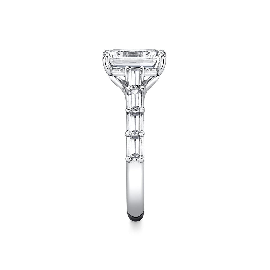 Iconelle Graduated Baguette Engagement Ring - Gwen