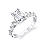 Iconelle Graduated Baguette Engagement Ring - Gwen