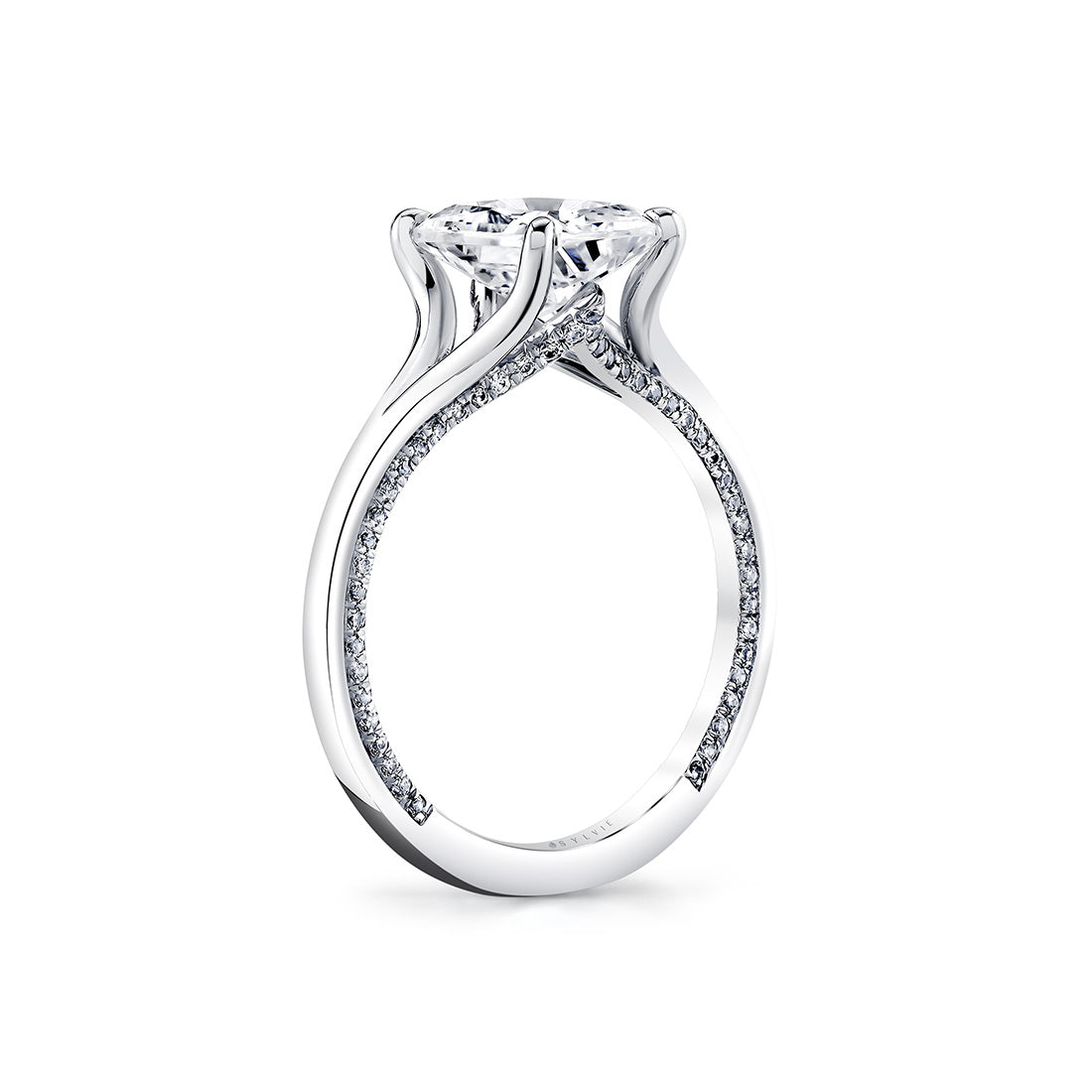 Iconelle Solitiare Shell Taper Engagement Ring - Beatrix
