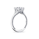 Iconelle Solitiare Shell Taper Engagement Ring - Beatrix