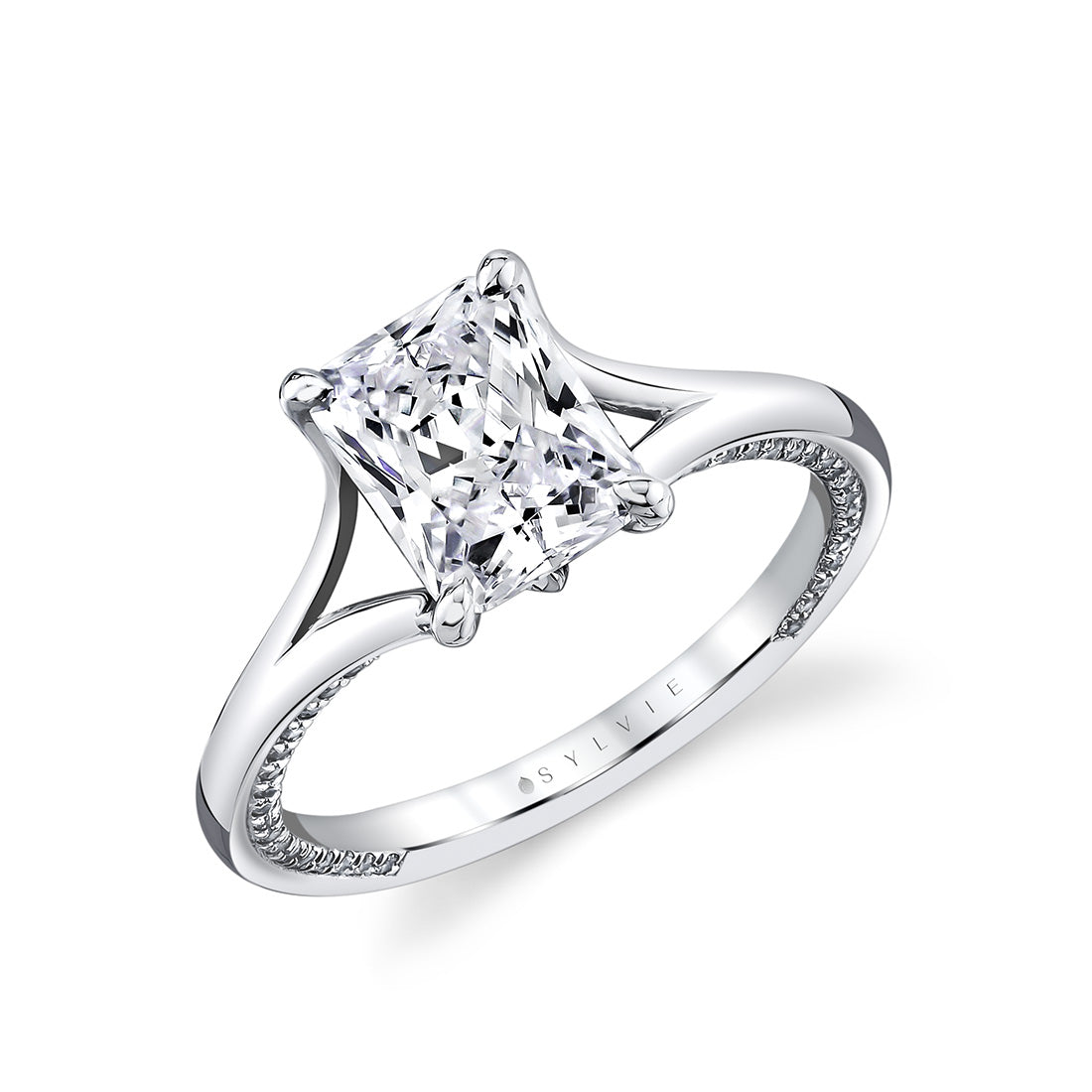 Iconelle Solitiare Shell Taper Engagement Ring - Beatrix