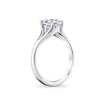 Iconelle Solitaire Shell Taper Engagement Ring - Vera