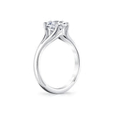 Iconelle Solitaire Shell Taper Engagement Ring - Vera
