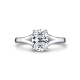 Iconelle Solitaire Shell Taper Engagement Ring - Vera