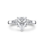 Iconelle Solitiare Three Stone Engagement Ring - Priscilla