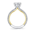 Iconelle Micropave Two Tone Engagement Ring - Winona