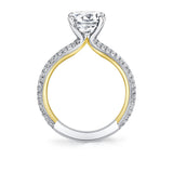 Iconelle Micropave Two Tone Engagement Ring - Winona